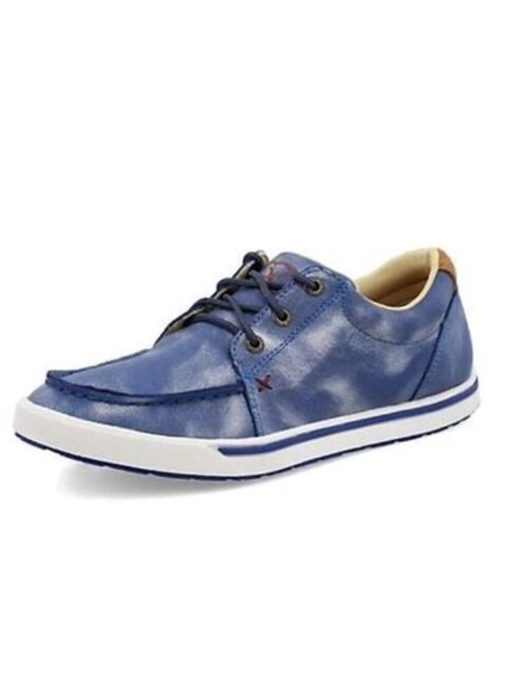 Twisted X Kicks Leather Shoes Loafers Sneakers Womens 7 Blue Lace Up casual